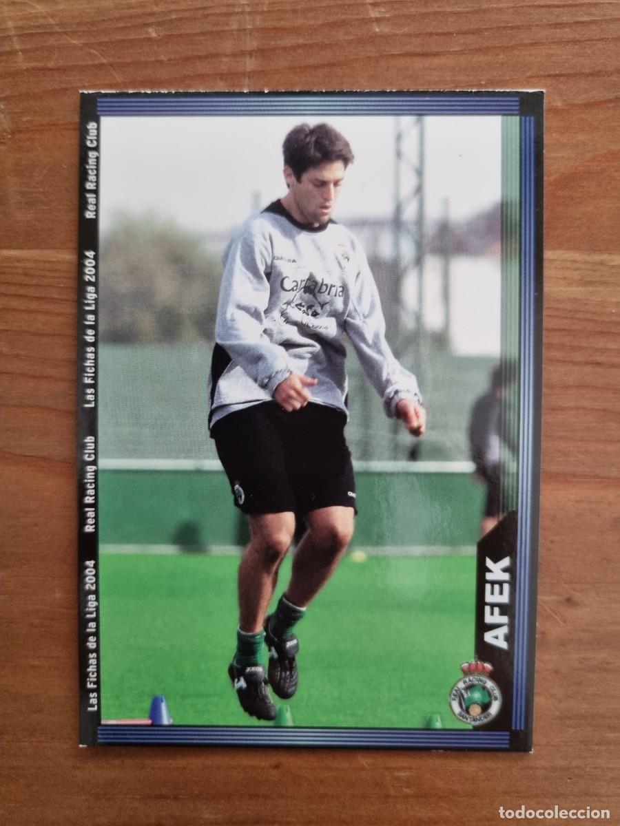 Cromos de f&uacute;tbol: 607+ AFEK (Racing de Santander) &Uacute;LTIMA HORA. Las Fichas de la Liga 2003 2004 03 04 (Mundicromo)