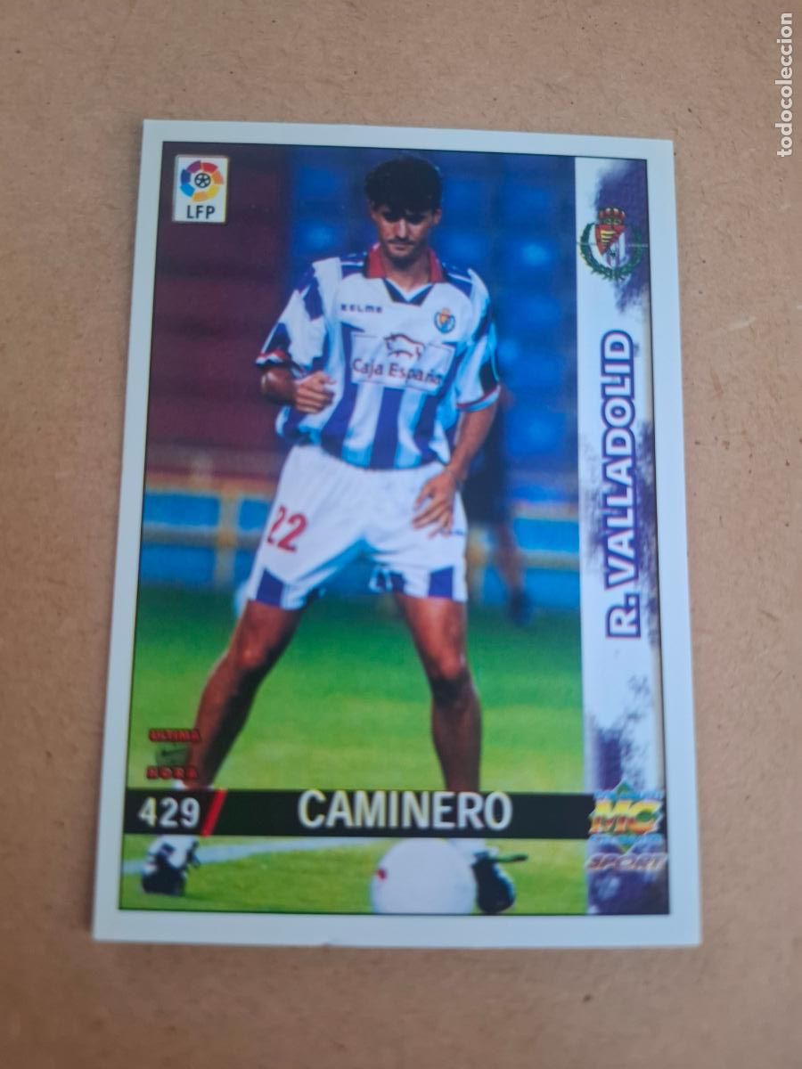 Cromos de f&uacute;tbol: MUNDICROMO 98 99 1998 1999 - 429 CAMINERO ( LETRAS GRANDES ) - REAL VALLADOLID