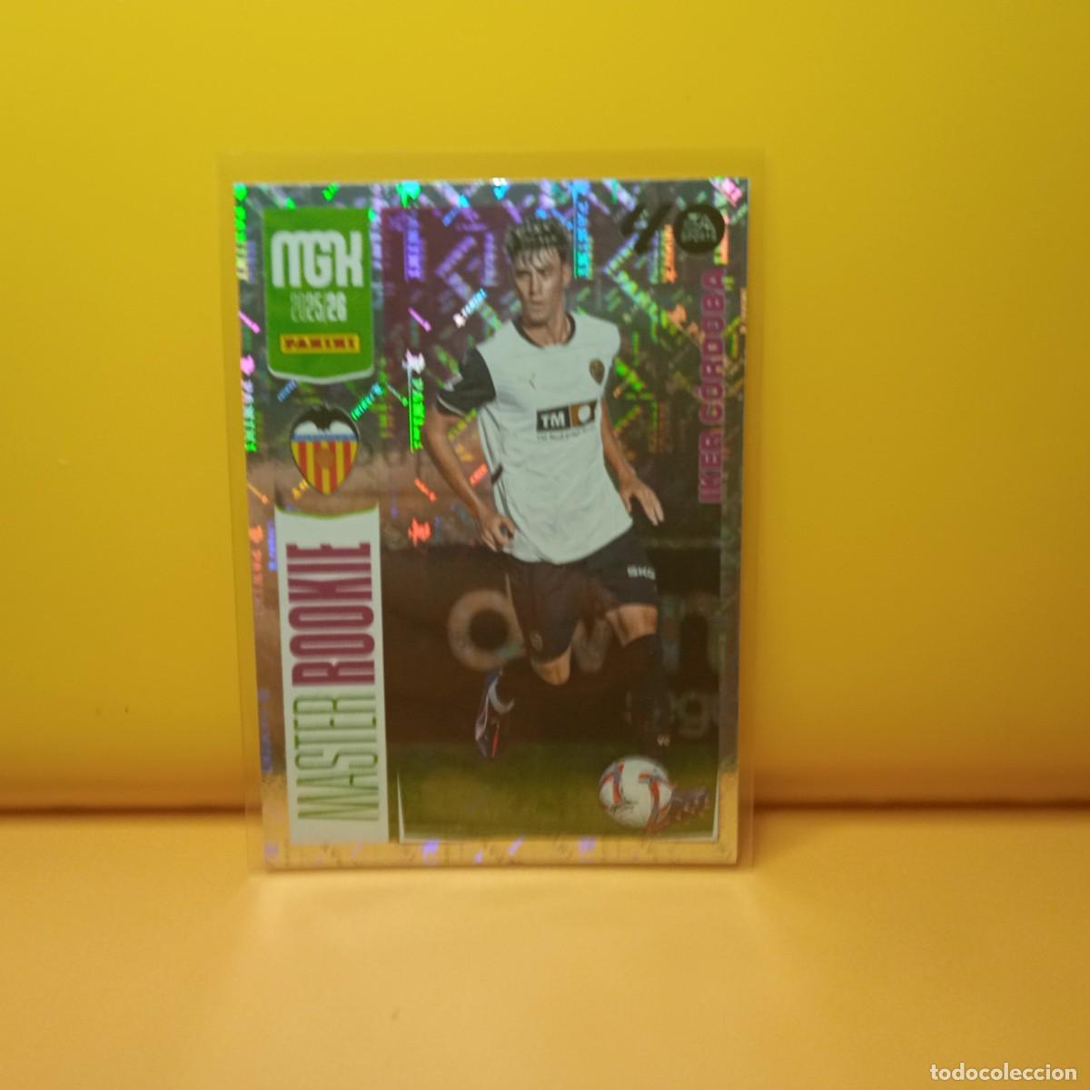 Cromos de f&uacute;tbol: MEGACRACKS 2025 2026 25 26 (MASTER ROOKIE) VALENCIA C.F IKER CORD&Oacute;BA 414
