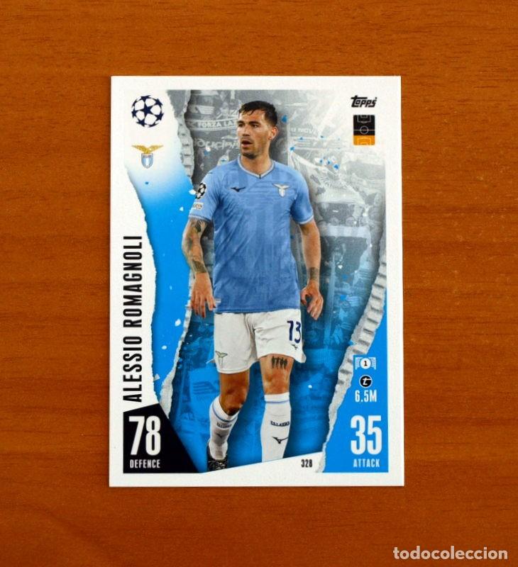 Cromos de f&uacute;tbol: Lazio -N&ordm; 328 Alessio Romagnoli -Topps Match Attax Trading Card Game 2023-2024-23-24