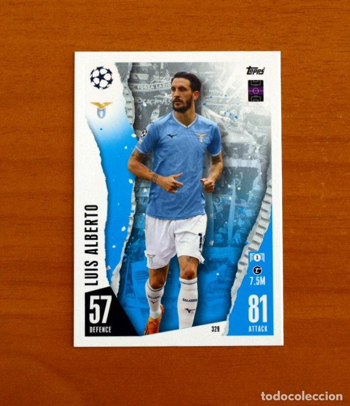 Cromos de f&uacute;tbol: Lazio -N&ordm; 329 Luis Alberto -Topps Match Attax Trading Card Game 2023-2024-23-24