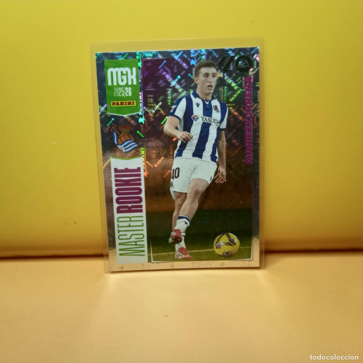 Cromos de f&uacute;tbol: MEGACRACKS 2025 2026 25 26 (MASTER ROOKIE) REAL SOCIEDAD MARIEZKURRENA 417