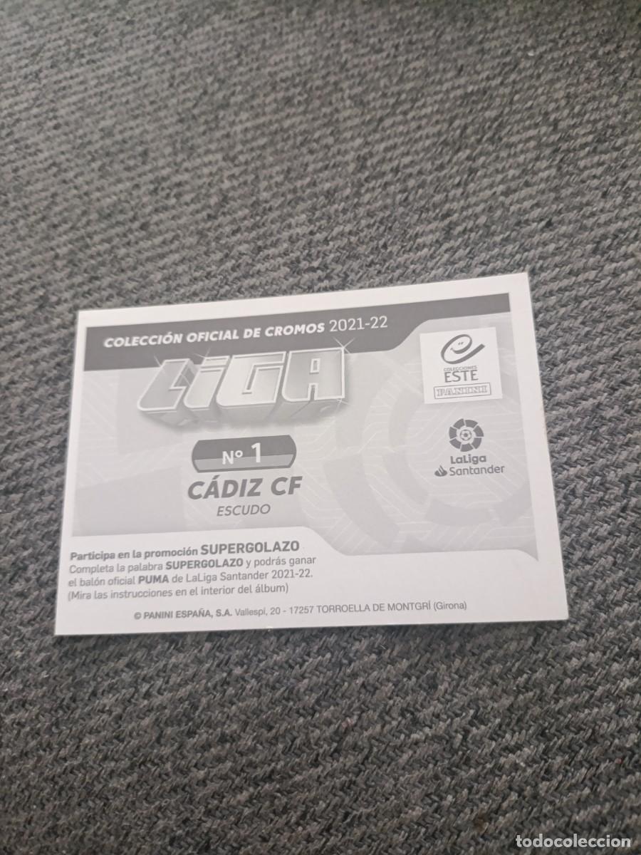 Cromos de f&uacute;tbol: Ed.este 21/22 escudo Cadiz - Foto 2