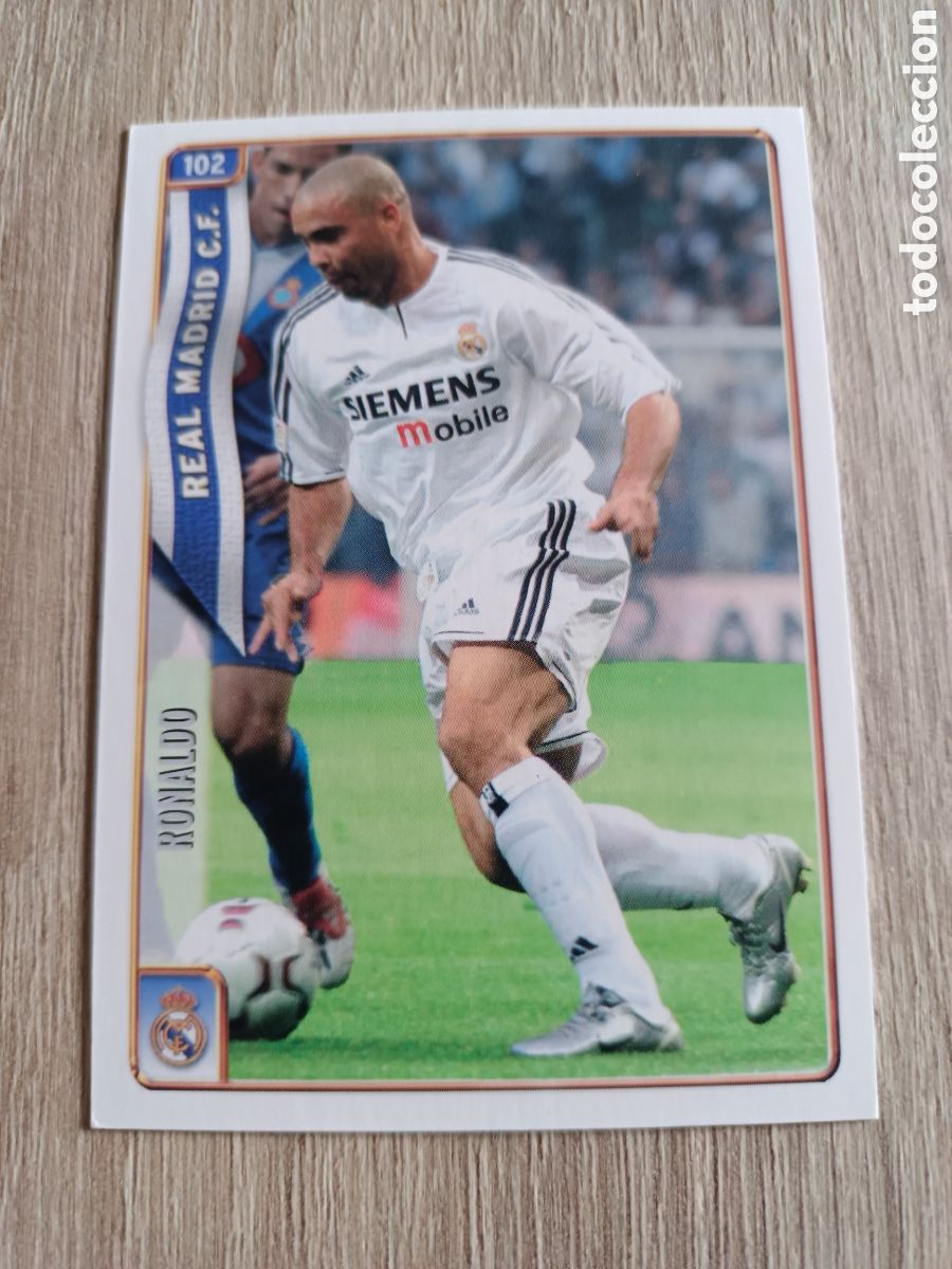 Cromos de f&uacute;tbol: 2005-2006 MUNDICROMO RONALDO MVP 2004-REAL MADRID N 102. EXCELENTE ESTADO.