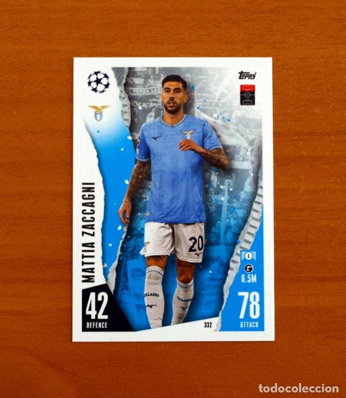 Cromos de f&uacute;tbol: Lazio -N&ordm; 332 Mattia Zaccagni -Topps Match Attax Trading Card Game 2023-2024-23-24