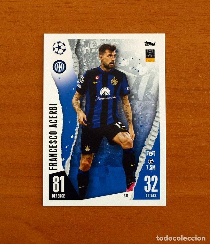 Cromos de f&uacute;tbol: Inter de Milan -N&ordm; 335 Francesco Acerbi -Topps Match Attax Trading Card Game 2023-2024-23-24