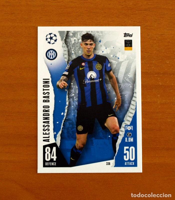 Cromos de f&uacute;tbol: Inter de Milan -N&ordm; 336 Alessandro Bastoni -Topps Match Attax Trading Card Game 2023-2024-23-24