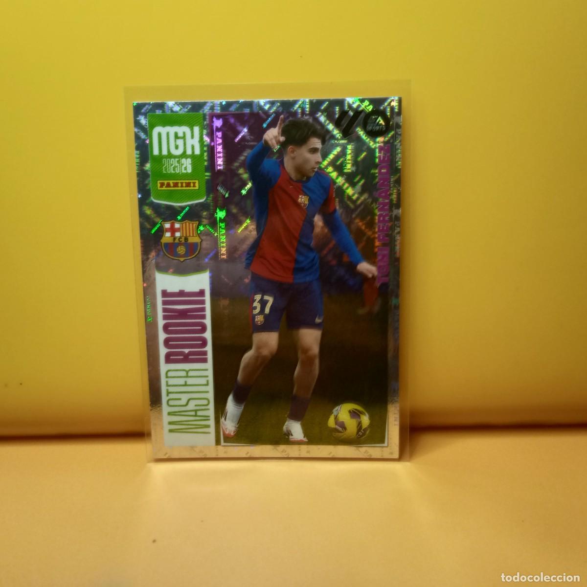 Cromos de f&uacute;tbol: MEGACRACKS 2025 2026 25 26 (MASTER ROOKIE) F.C BARCELONA TONI FERN&Aacute;NDEZ 422