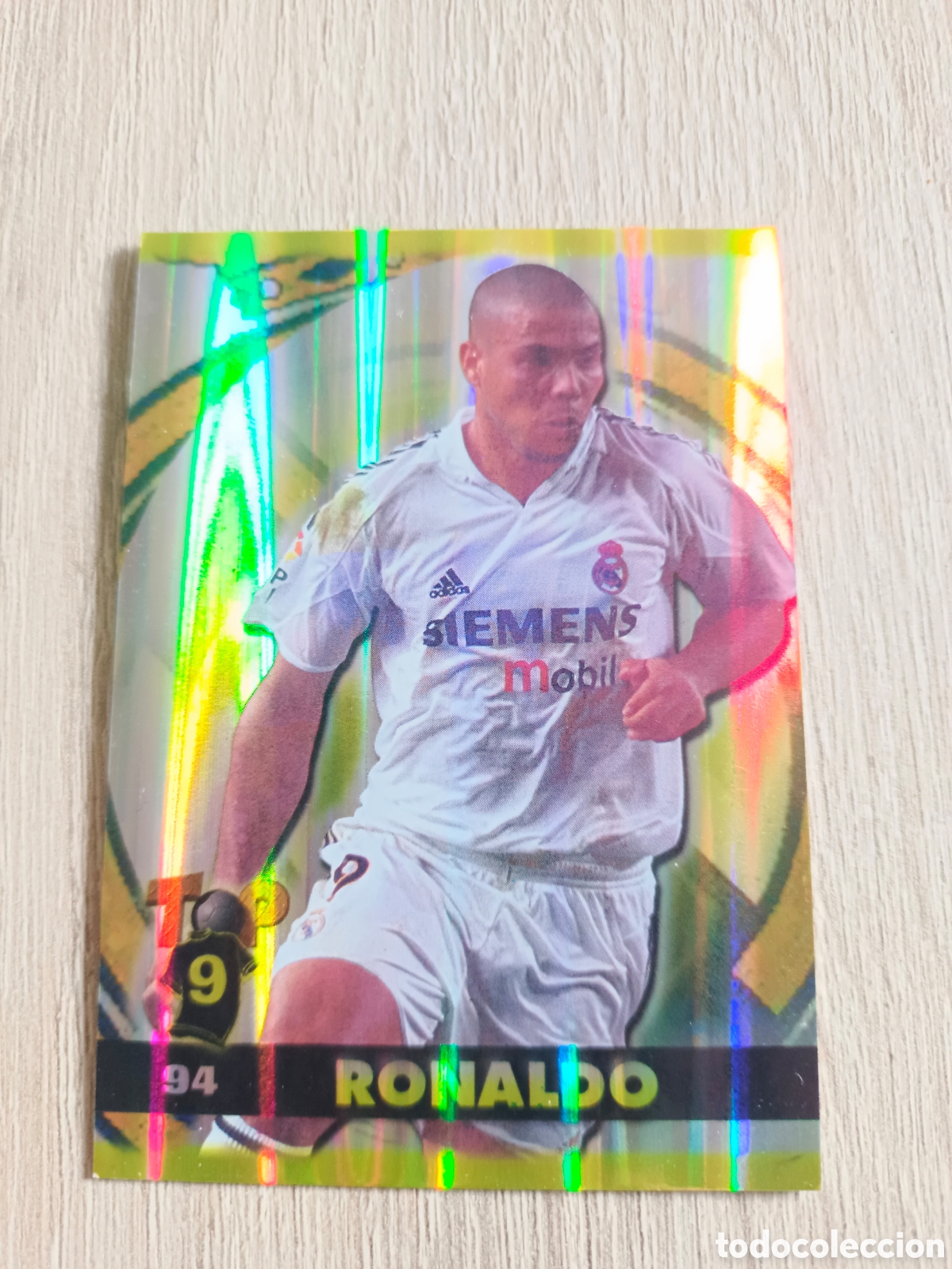 Cromos de f&uacute;tbol: 2004-2005 TOP MUNDICROMO RONALDO MVP 2004-REAL MADRID N 94. EXCELENTE ESTADO.PLATEADO