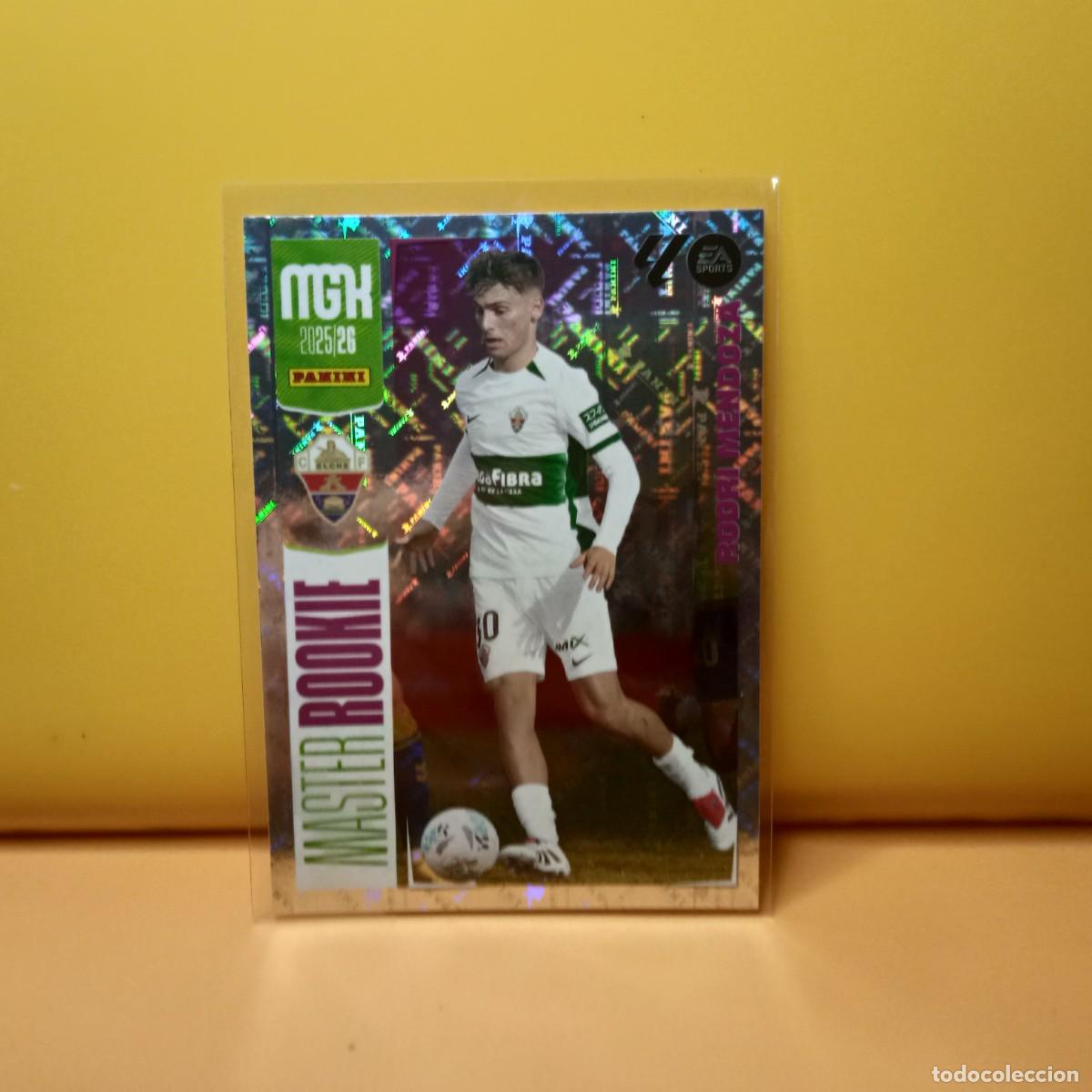Cromos de f&uacute;tbol: MEGACRACKS 2025 2026 25 26 (MASTER ROOKIE) ELCHE C.F RODRI MENDOZA 515 3&ordm; EDICI&Oacute;N