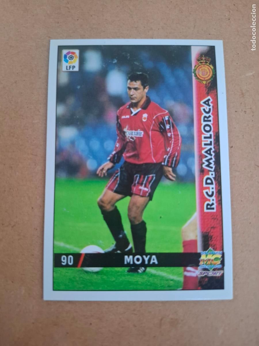 Figurine di Calcio: MUNDICROMO 98 99 1998 1999 - 90 MOYA ( BAJA ) - R.C.D. MALLORCA