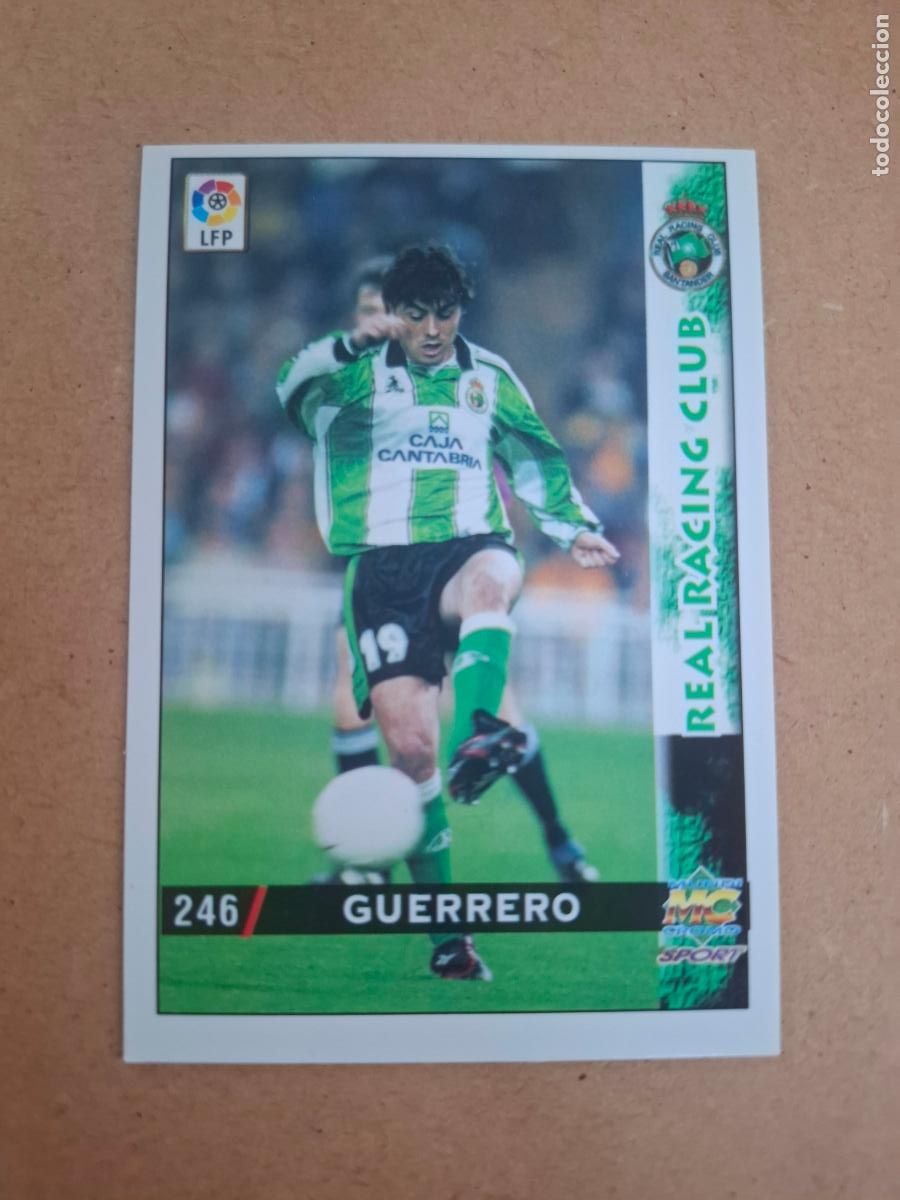 Figurine di Calcio: MUNDICROMO 98 99 1998 1999 - 246 GUERRERO ( BAJA ) - RACING SANTANDER