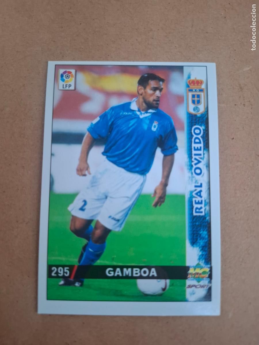 Figurine di Calcio: MUNDICROMO 98 99 1998 1999 - 295 GAMBOA ( BAJA ) - REAL OVIEDO