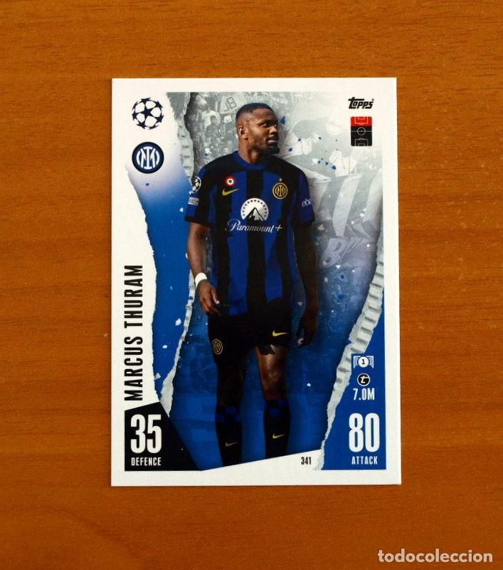Cromos de f&uacute;tbol: Inter de Milan -N&ordm; 341 Marcus Thuram -Topps Match Attax Trading Card Game 2023-2024-23-24