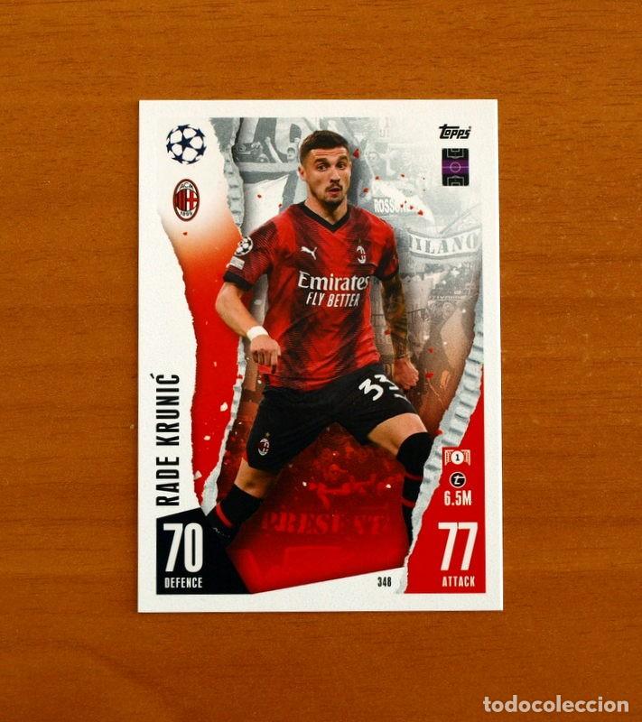 Cartes &agrave; collectionner de Football: AC Milan -N&ordm; 348 Rade Krunic -Topps Match Attax Trading Card Game 2023-2024-23-24