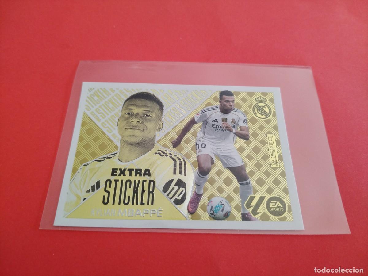 Cromos de f&uacute;tbol: ESTE 2026 2027 EXTRA STICKER ORO MBAPPE