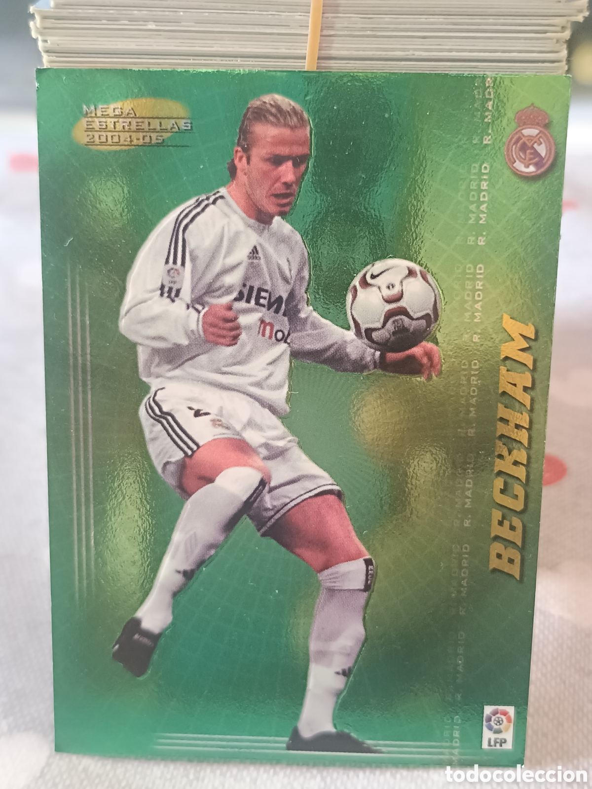 Cromos de f&uacute;tbol: David Beckham Megacracks 04 05 Mega Estrella