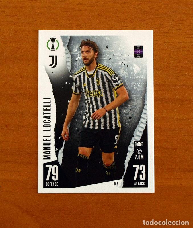 Cromos de f&uacute;tbol: Juventus -N&ordm; 366 Manuel Locatelli -Topps Match Attax Trading Card Game 2023-2024-23-24