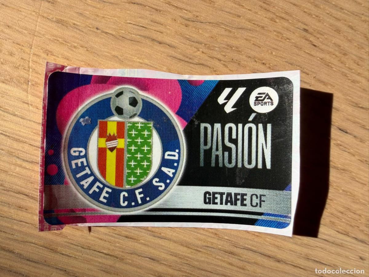 Cromos de f&uacute;tbol: ESCUDO GETAFE PASION 25 26 2025 2026 LIGA EA SPORTS CHICLES CHICLE ESTE SIN PEGAR