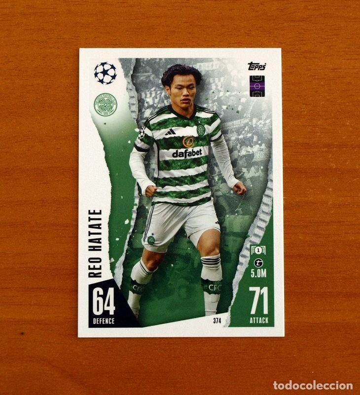 Cromos de f&uacute;tbol: Celtic FC -N&ordm; 374 Reo Hatate -Topps Match Attax Trading Card Game 2023-2024-23-24