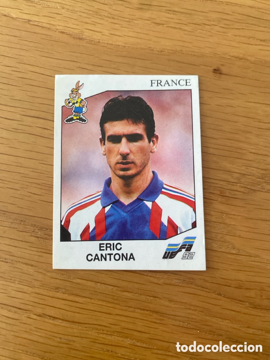 Cromos de f&uacute;tbol: Cromo panini Euro 92 Suecia n&uacute;mero 61 Cantona - Eurocup Sweden 1992 stickers &aacute;lbum
