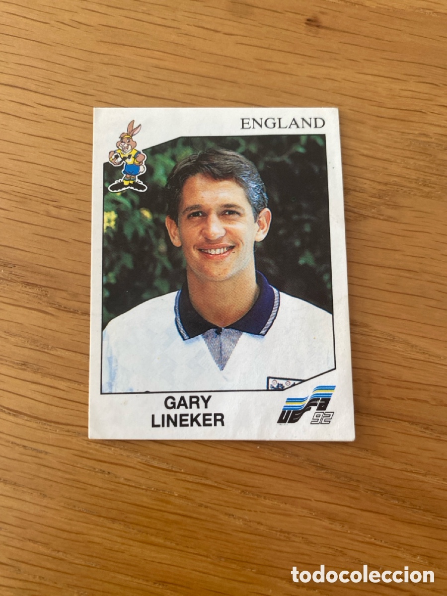 Cromos de f&uacute;tbol: Cromo panini Euro 92 Suecia n&uacute;mero 110 Lineker - Eurocup Sweden 1992 stickers &aacute;lbum