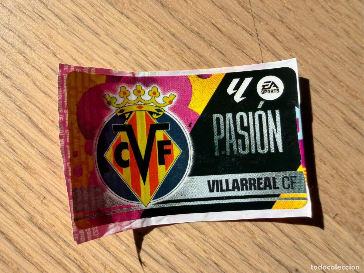 Fu&szlig;ball-Sticker: ESCUDO VILLARREAL PASION 25 26 2025 2026 LIGA EA SPORTS CHICLES CHICLE ESTE SIN PEGAR