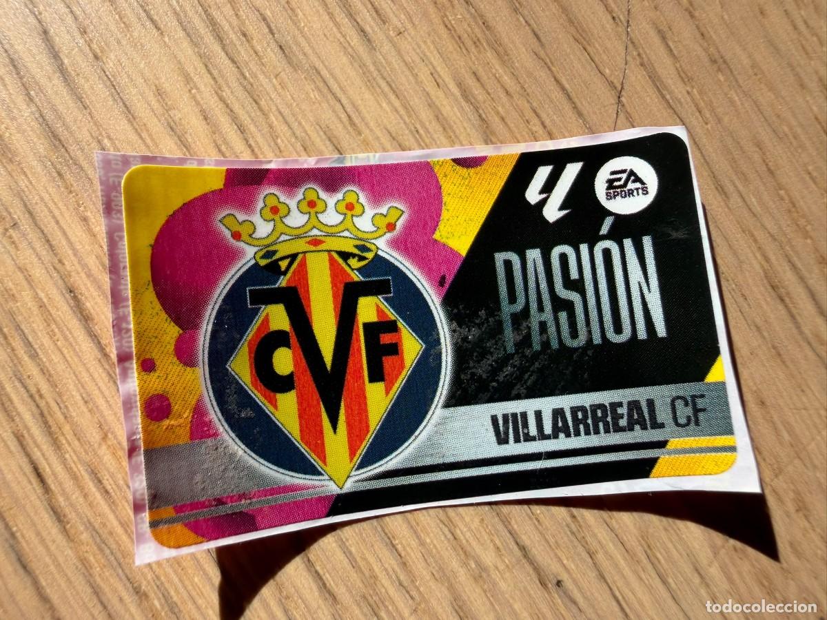 Fu&szlig;ball-Sticker: ESCUDO VILLARREAL PASION 25 26 2025 2026 LIGA EA SPORTS CHICLES CHICLE ESTE SIN PEGAR
