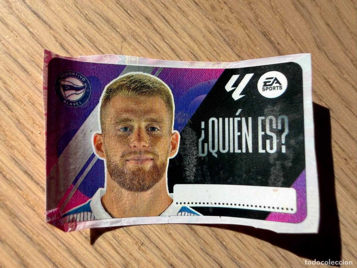 Cromos de f&uacute;tbol: QUIEN ES CARLOS VICENTE ALAVES 25 26 2025 2026 LIGA EA SPORTS CHICLES CHICLE ESTE SIN PEGAR