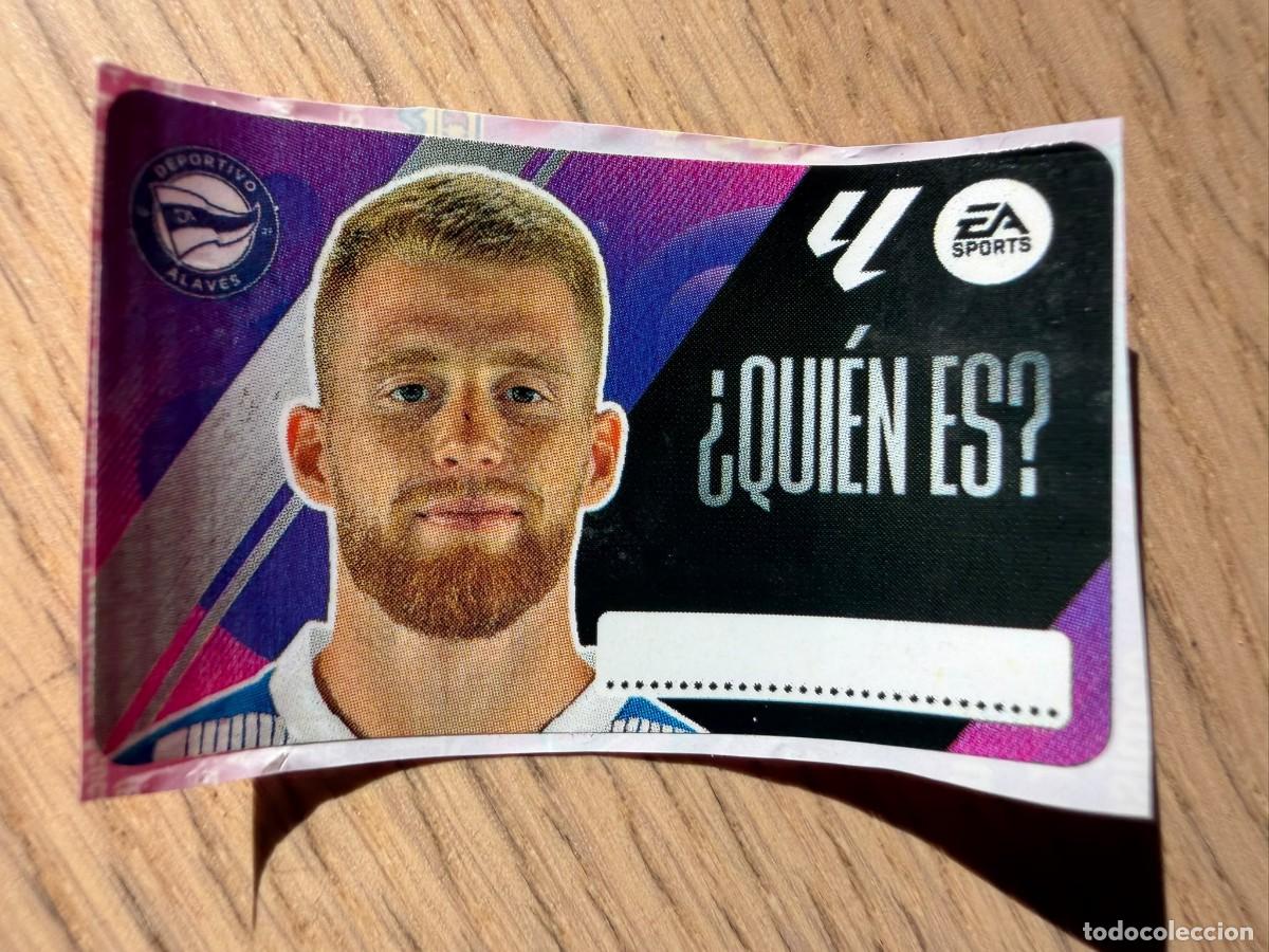 Cromos de f&uacute;tbol: QUIEN ES CARLOS VICENTE ALAVES 25 26 2025 2026 LIGA EA SPORTS CHICLES CHICLE ESTE SIN PEGAR