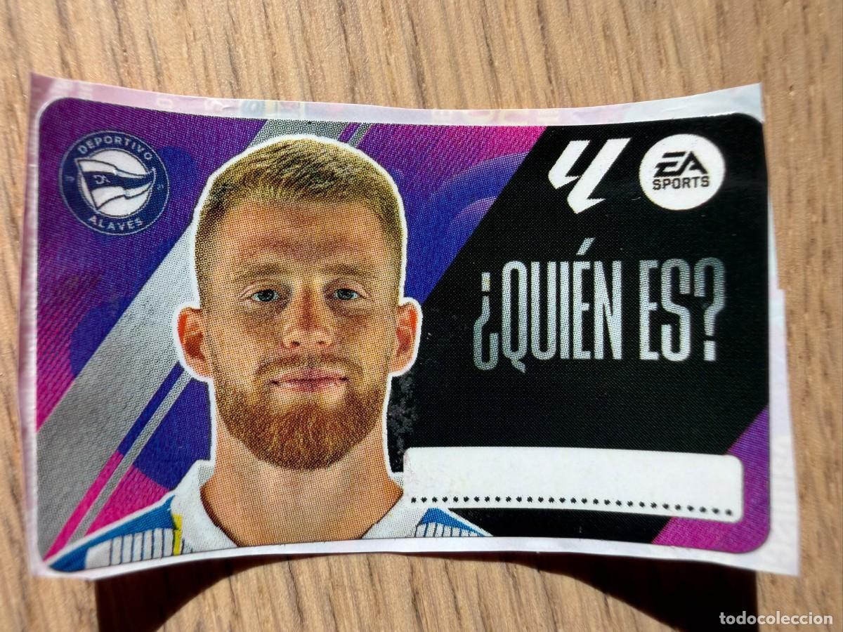 Cromos de f&uacute;tbol: QUIEN ES CARLOS VICENTE ALAVES 25 26 2025 2026 LIGA EA SPORTS CHICLES CHICLE ESTE SIN PEGAR
