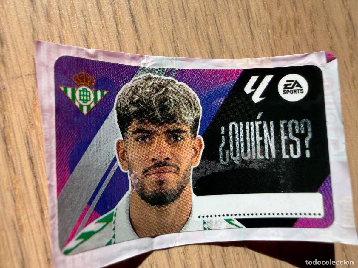 Cromos de f&uacute;tbol: QUIEN ES ABDE REAL BETIS 25 26 2025 2026 LIGA EA SPORTS CHICLES CHICLE ESTE SIN PEGAR