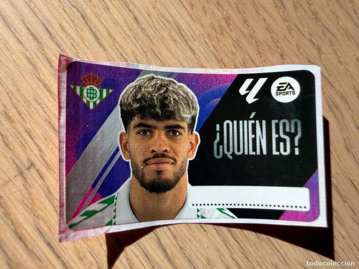 Cromos de f&uacute;tbol: QUIEN ES ABDE REAL BETIS 25 26 2025 2026 LIGA EA SPORTS CHICLES CHICLE ESTE SIN PEGAR