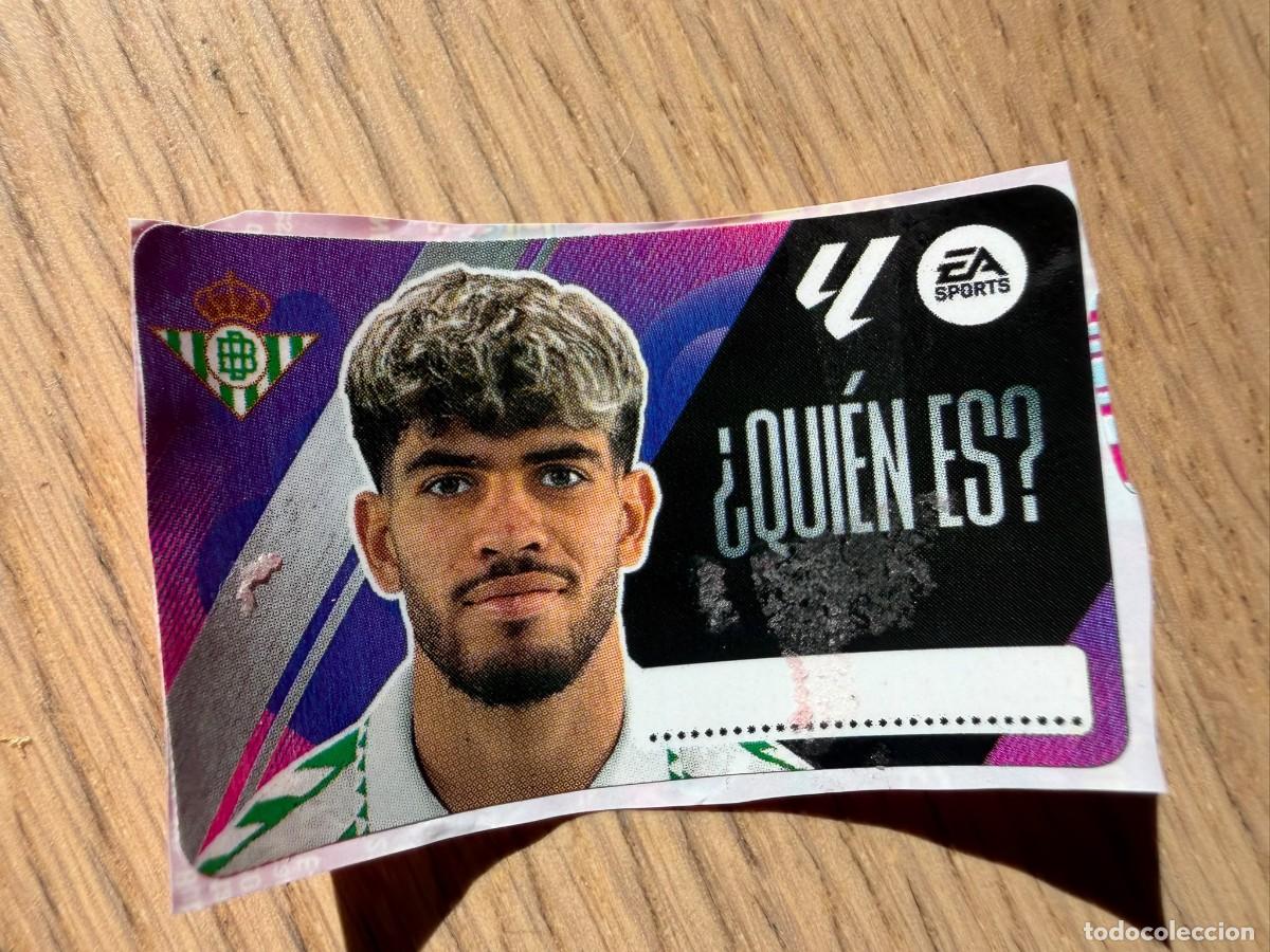 Cromos de f&uacute;tbol: QUIEN ES ABDE REAL BETIS 25 26 2025 2026 LIGA EA SPORTS CHICLES CHICLE ESTE SIN PEGAR