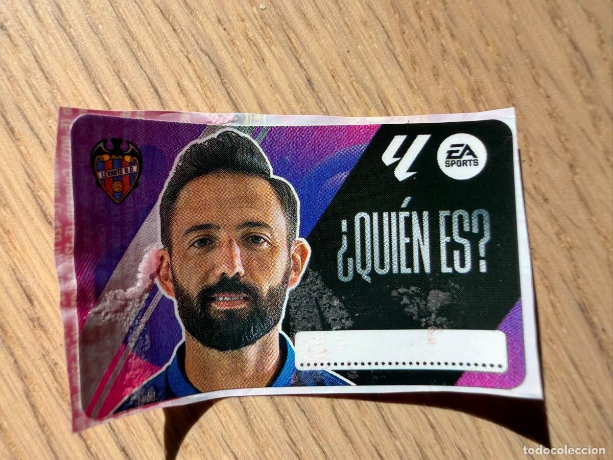 Cromos de f&uacute;tbol: QUIEN ES MORALES LEVANTE 25 26 2025 2026 LIGA EA SPORTS CHICLES CHICLE ESTE SIN PEGAR