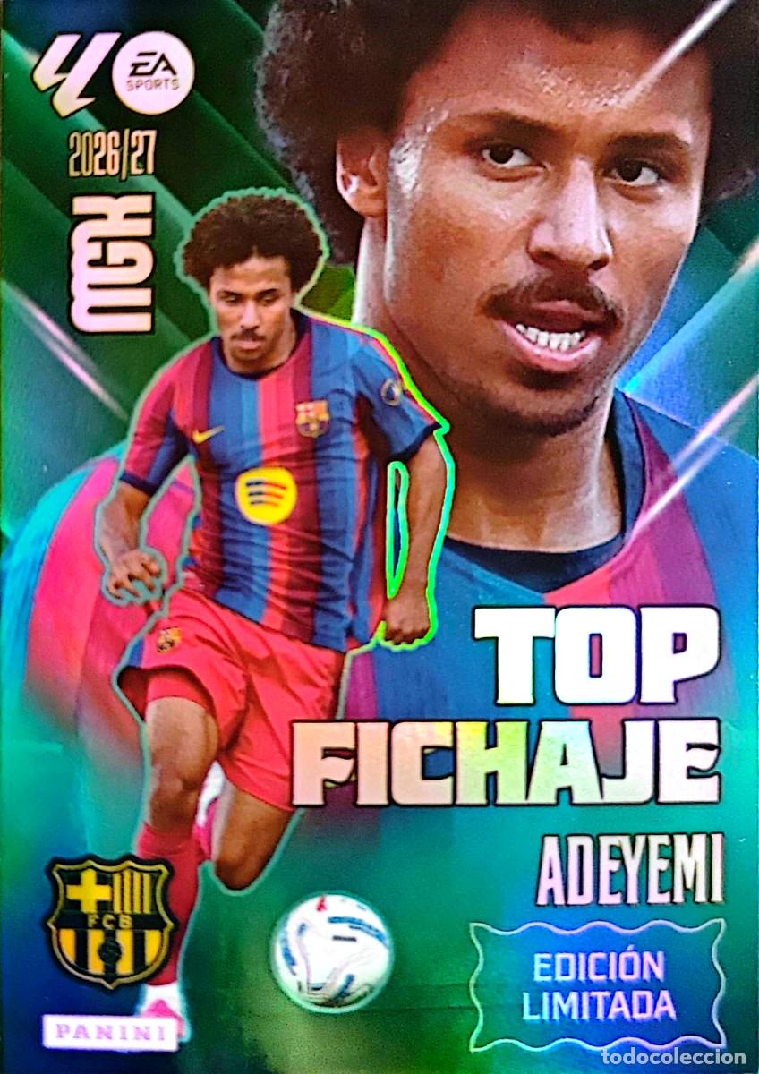 Cromos de f&uacute;tbol: Adeyemi - FC Barcelona - EDICION LIMITADA TOP FICHAJE - PANINI Megacracks MGK 2026 2027 26 27