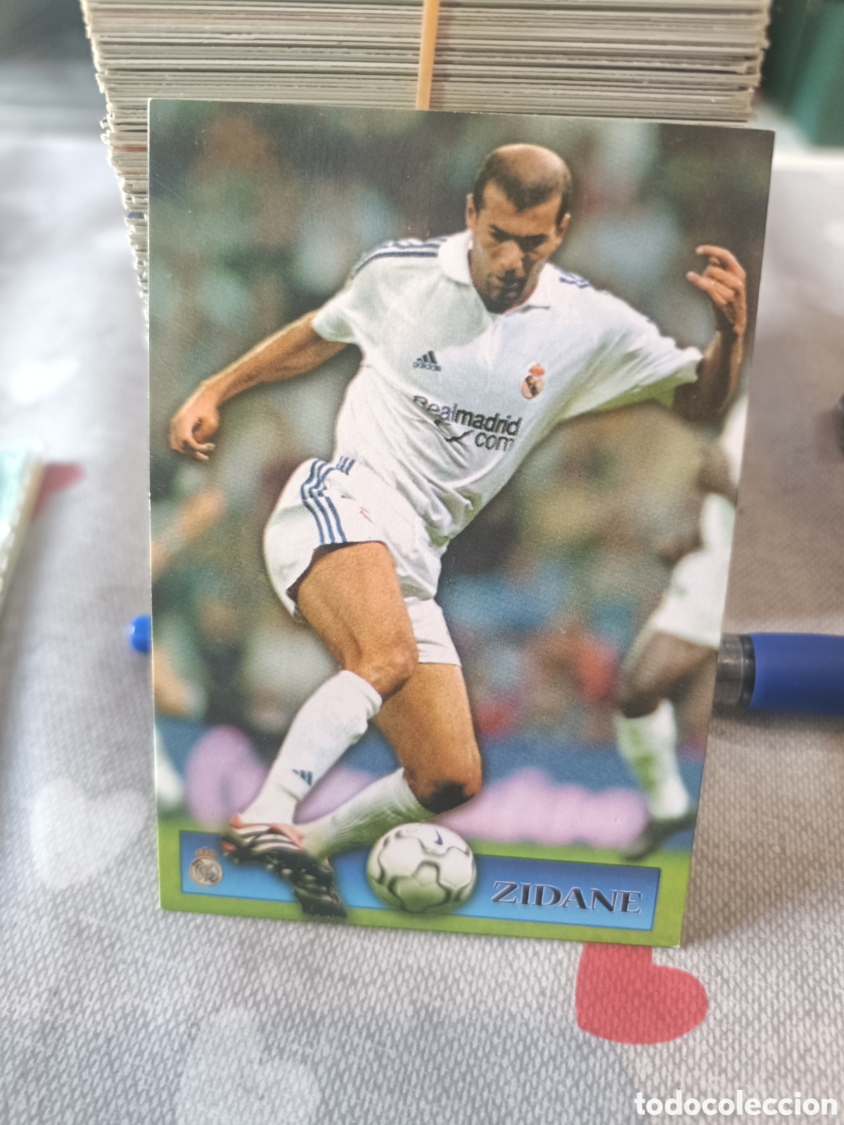 Cromos de f&uacute;tbol: Zinedine Zidane Top Liga 2002