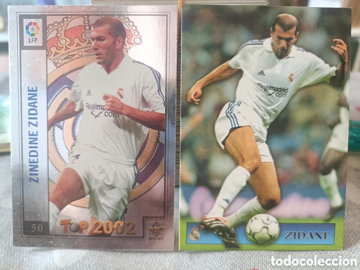 Cromos de f&uacute;tbol: Zinedine Zidane Top Liga 2002