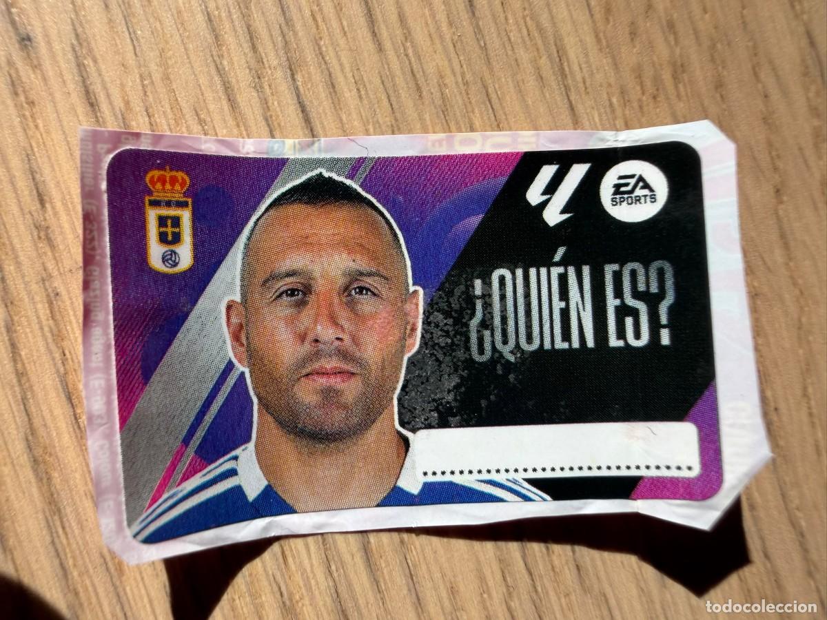 Cromos de f&uacute;tbol: QUIEN ES SANTI CAZORLA REAL OVIEDO 25 26 2025 2026 LIGA EA SPORTS CHICLES CHICLE ESTE SIN PEGAR