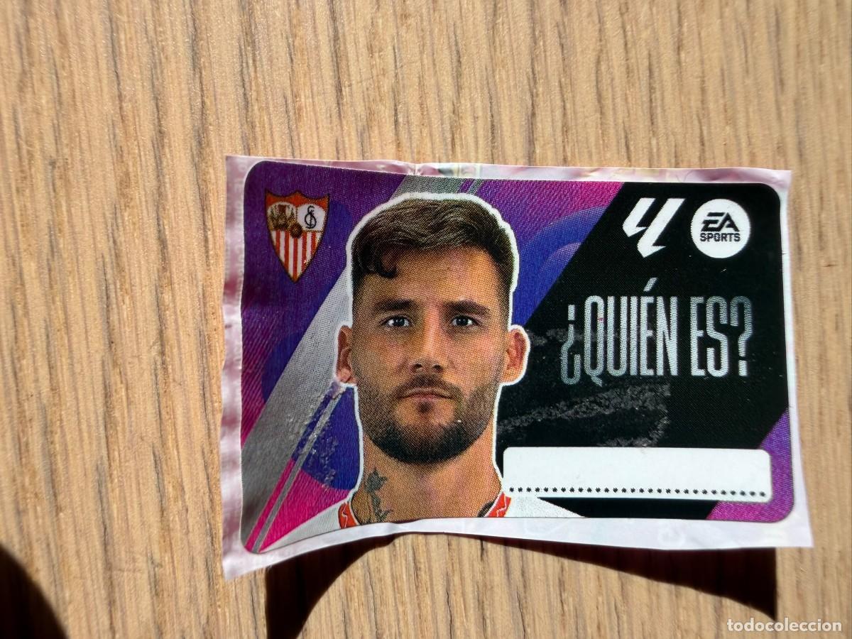 Cromos de f&uacute;tbol: QUIEN ES GUDELJ SEVILLA 25 26 2025 2026 LIGA EA SPORTS CHICLES CHICLE ESTE SIN PEGAR