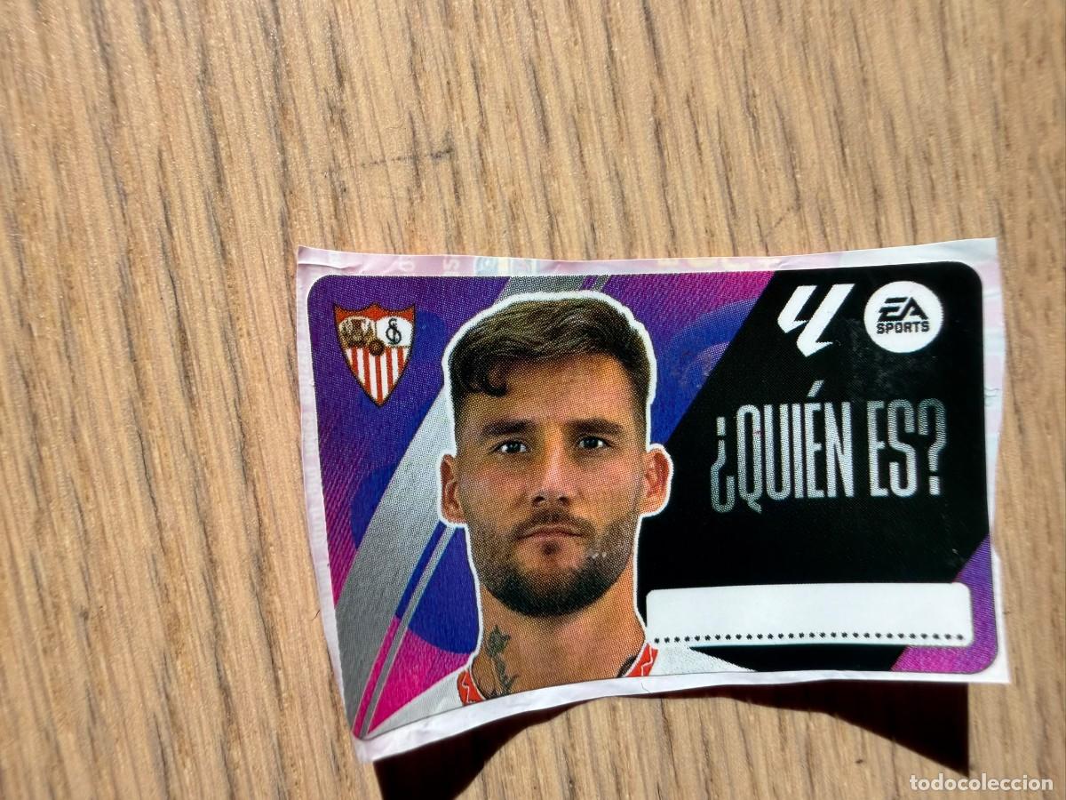 Cromos de f&uacute;tbol: QUIEN ES GUDELJ SEVILLA 25 26 2025 2026 LIGA EA SPORTS CHICLES CHICLE ESTE SIN PEGAR