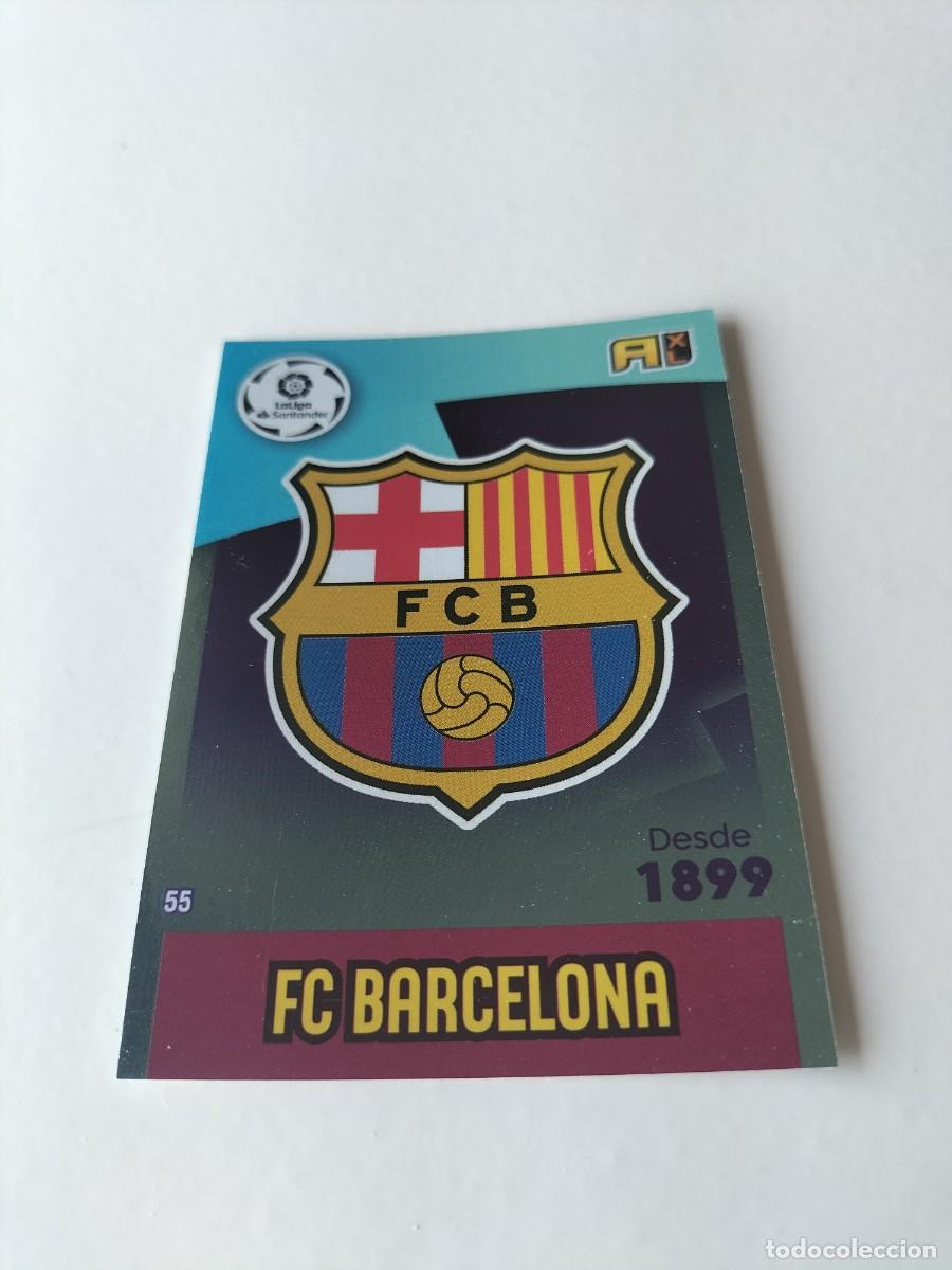 Cromos de f&uacute;tbol: 1 CROMO FICHA PANINI ADRENALYN TEMPORADA 20-21 2020-2021 F.C BARCELONA ESCUDO 55