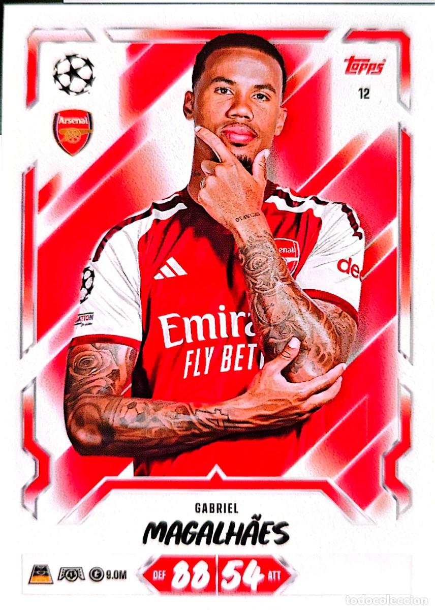 Cromos de f&uacute;tbol: 12 Gabriel Magalhaes - Arsenal FC - TOPPS Match Attax 2026 2027 26 27