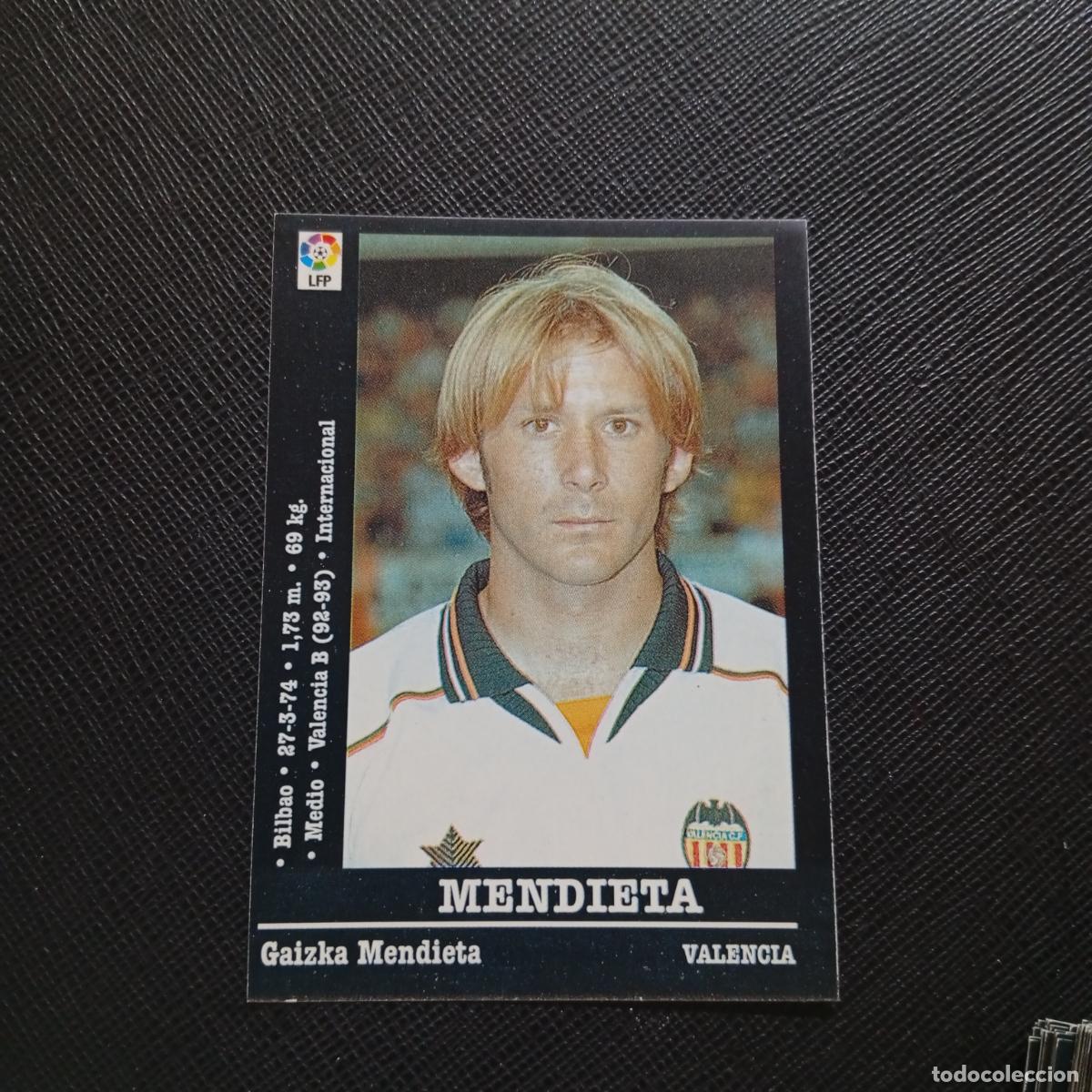 Cromos de f&uacute;tbol: 42 MENDIETA VALENCIA PANINI 00 01 CROMO FUTBOL LIGA 2000 2001 - SIN PEGAR - A71 PG33