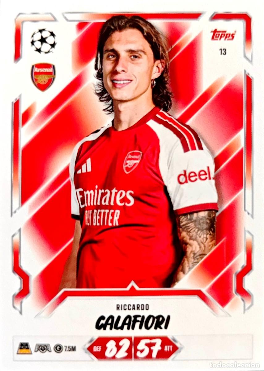 Cromos de f&uacute;tbol: 13 Riccardo Calafiori - Arsenal FC - TOPPS Match Attax 2026 2027 26 27
