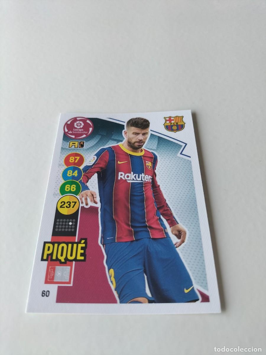 Cromos de f&uacute;tbol: 1 CROMO FICHA PANINI ADRENALYN TEMPORADA 20-21 2020-2021 F.C BARCELONA PIQUE 60