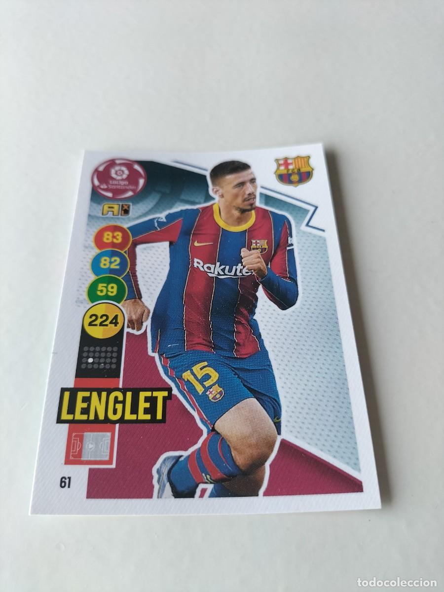 Cromos de f&uacute;tbol: 1 CROMO FICHA PANINI ADRENALYN TEMPORADA 20-21 2020-2021 F.C BARCELONA LENGLET 61