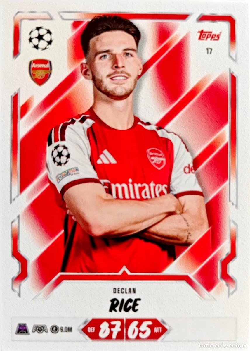 Cromos de f&uacute;tbol: 17 Declan Rice - Arsenal FC - TOPPS Match Attax 2026 2027 26 27