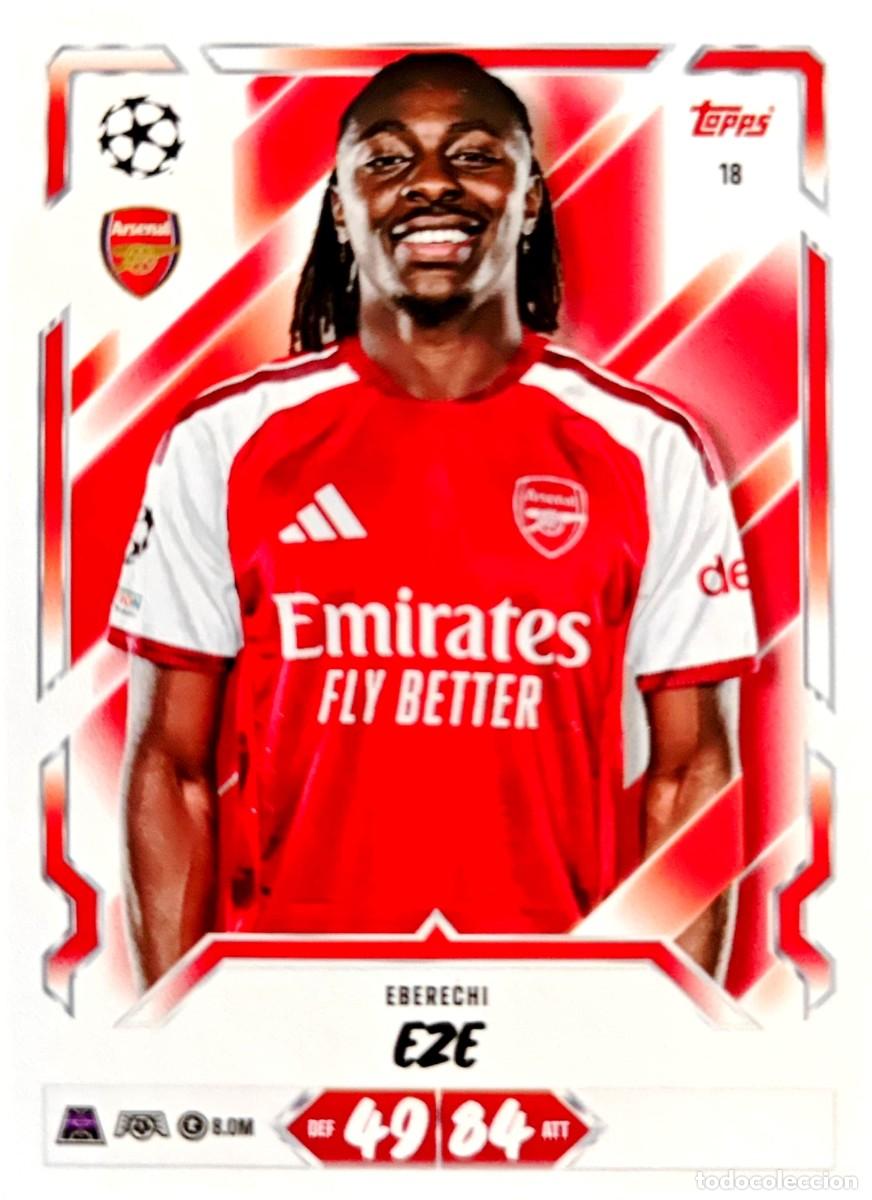 Cromos de f&uacute;tbol: 18 Eberechi Eze - Arsenal FC - TOPPS Match Attax 2026 2027 26 27