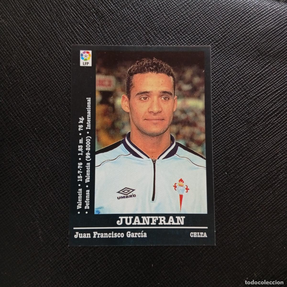 Cromos de f&uacute;tbol: 109 JUANFRA CELTA PANINI 00 01 CROMO FUTBOL LIGA 2000 2001 - SIN PEGAR - A71 PG34